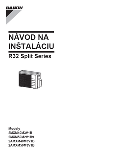 2MXM40M,2MXM50M9,2AMXM40-50M_3PSK423316-2K_Installation manual_Slovakian download
